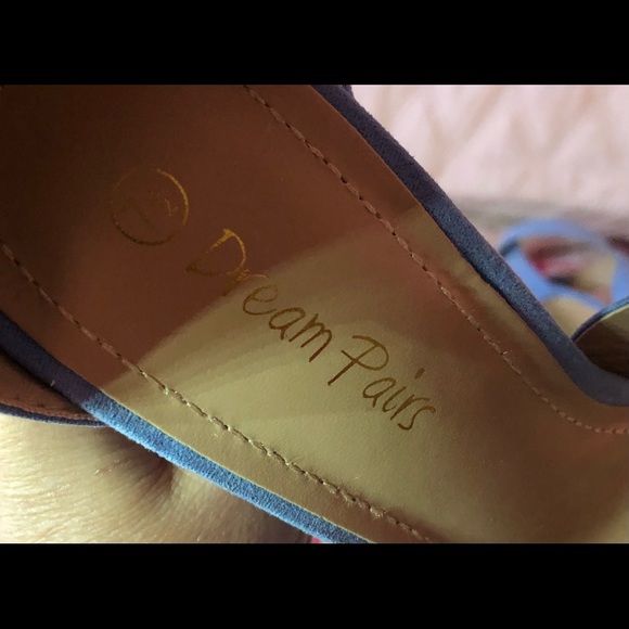 Periwinkle Sexy 5” High-heel Suede Sandals with 1”1/8 Platform - Picture 8 of 8